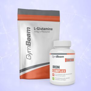 GymBeam Glutamín + Iron Complex
